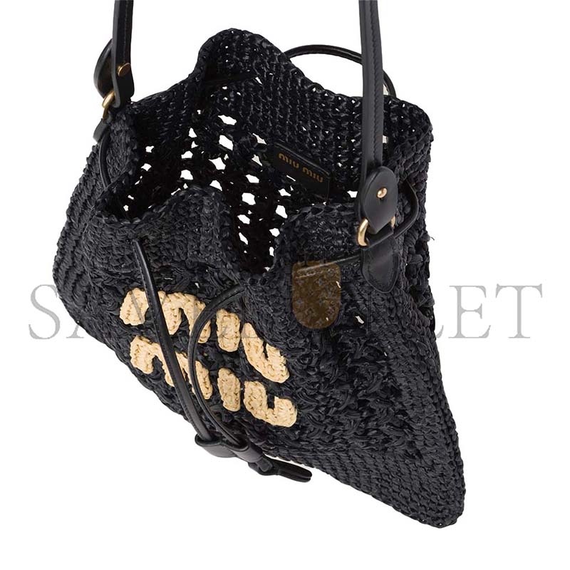 MIU MIU WOVEN FABRIC MINI BAG 5ND016 (23*20cm)